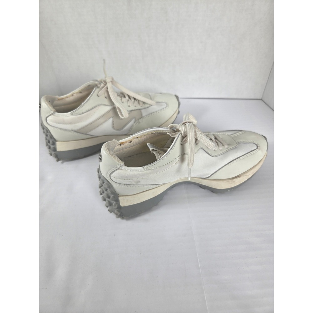 Steve Madden Campo Platform Sneakers Off White Cream Leather Low Top CAMP08S1 7M - Picture 5 of 9
